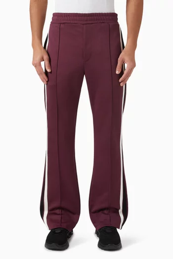 Striped Track Pants in Cotton-blend