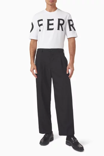Macro-print Logo T-shirt in Cotton