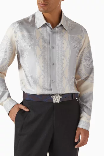 Barocco Reversible Belt in Leather