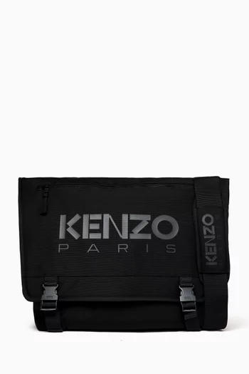 'Kenzo 48H' Large Messenger Bag in Nylon