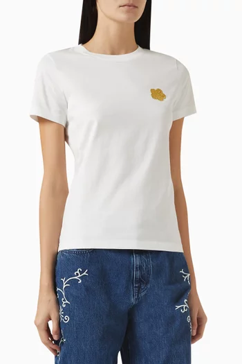 Boke Flower Embroidered T-shirt in Cotton