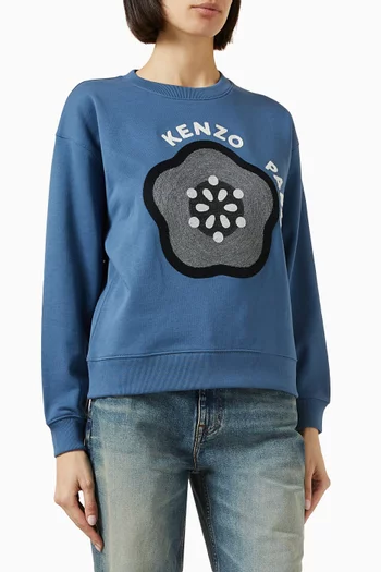 Pop Emboridered Sweatshirt in Cotton