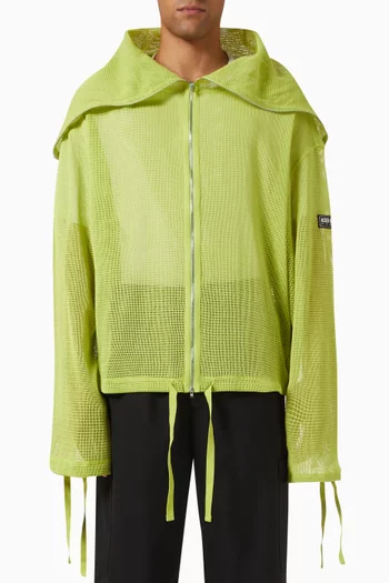 Zip-up Hoodie in Mesh