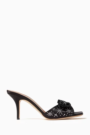 Vargas 70 Mules in Satin