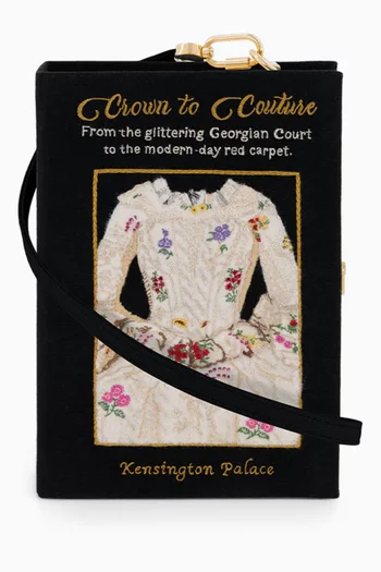 Crown To Couture Book Clutch in Silk & Felt