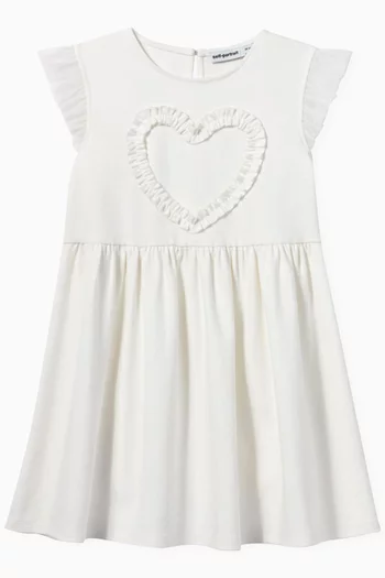 Ruffle Heart Dress in Cotton