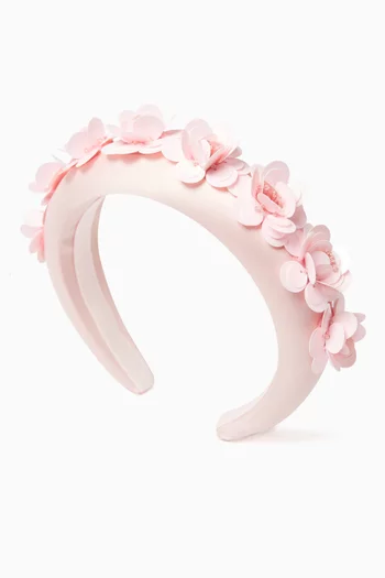 3D Flower Headband in Satin
