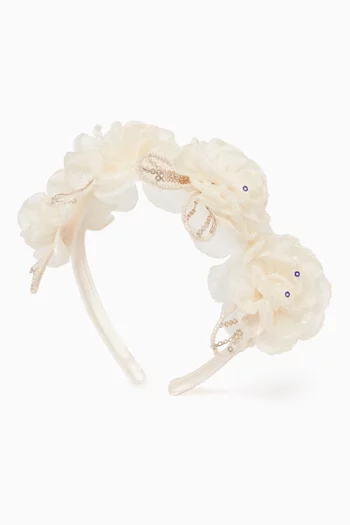 Sequins Headband in Tulle