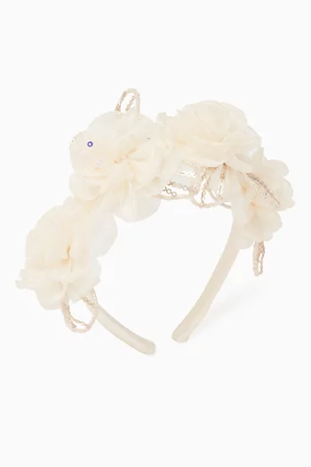 Sequins Headband in Tulle