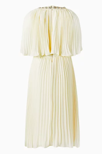 Pleated Dress in Chiffon