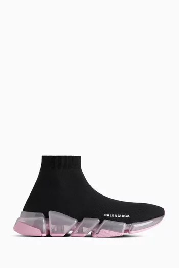 Speed 2.0 Clear Sole Sneakers in Technical Knit