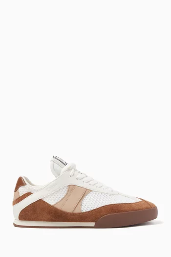 Kick Low-top Sneakers in Mesh & Leather
