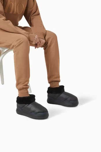 Polar Shearling-lined Ankle Boots in Nylon