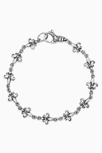 Fleur de Lis Bracelet in Stainless Steel