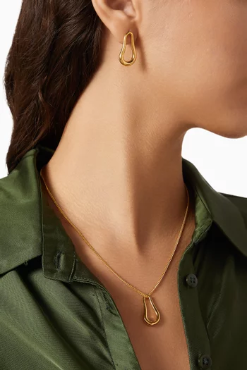 Chere Earrings in 18kt Gold-plated Silver