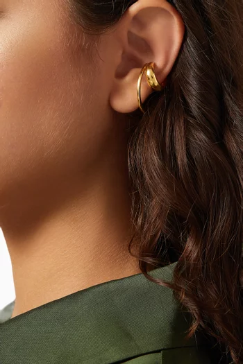 Vero Single Ear Cuff in 18kt Gold-plated Silver