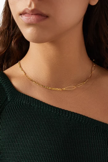 Alex Chain Necklace in 18kt Gold-plated Silver