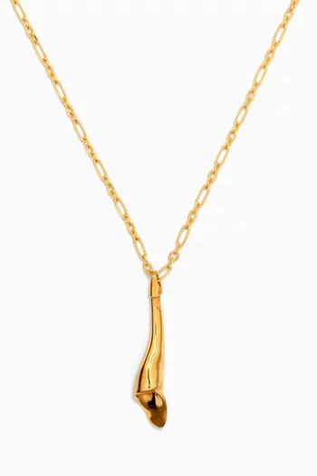 Sepal Necklace in 18kt Gold-plated Silver