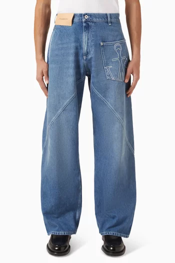 Twisted Workwear Jeans in Denim