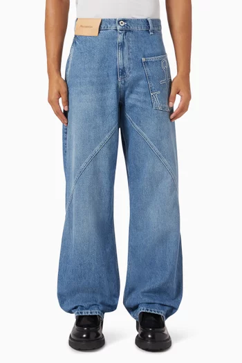 Twisted Workwear Jeans in Denim
