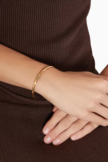 سوار بامبيني معدن مطلي ذهب