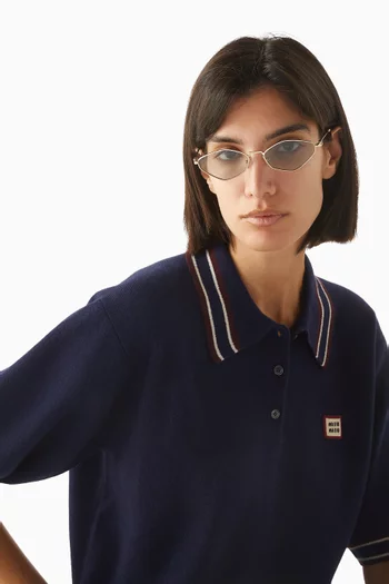 Oval Sunglasses in Metal