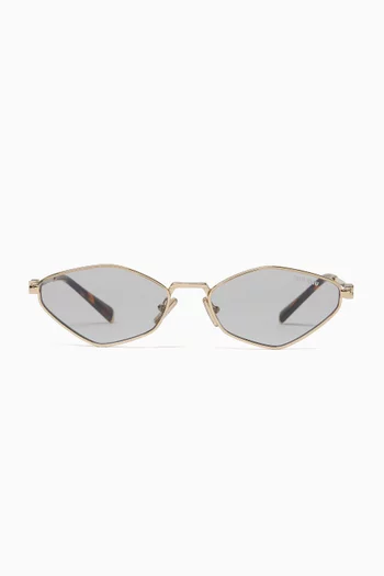 Oval Sunglasses in Metal