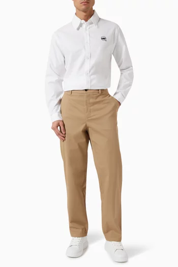 Casual Chino Pants in Stretch-cotton