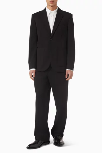 Tailored Punto Jacket in Viscose-blend