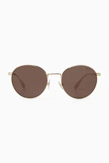 Shop Round Frame Sunglasses for Men Online Ounass UAE