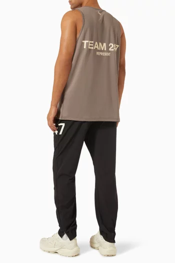 Team 247 Run Vest in Compact Mesh