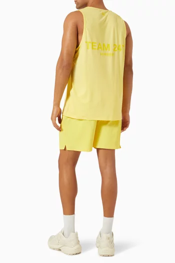 Team 247 Run Vest in Compact Mesh