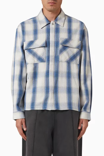 Season Flannel Shirt in Cotton Blend