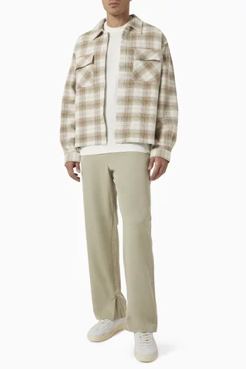 Flannel Shirt in Waffle-knit