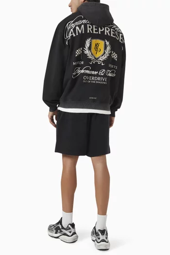 Crest Logo Hoodie in Cotton-jersey