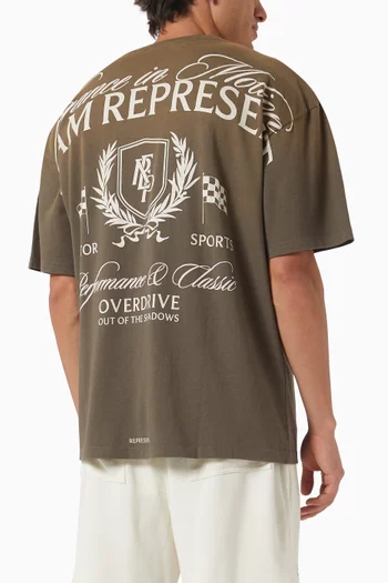 Crest Logo T-shirt in Cotton