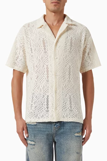 Crochet Shirt in Cotton-blend