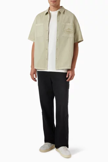 Short-sleeve Overshirt in Cotton