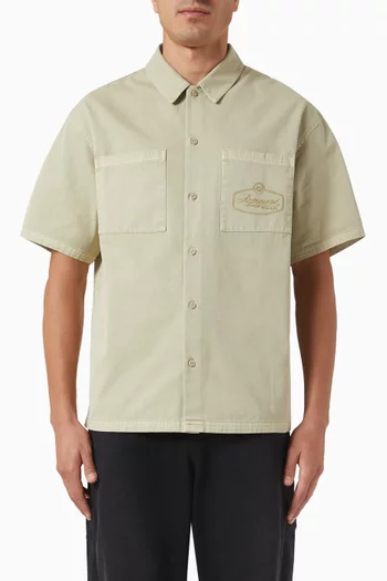 Short-sleeve Overshirt in Cotton
