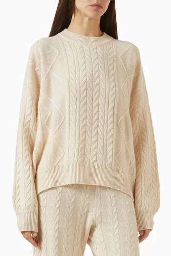 Cable-knit Sweater in Cashmere