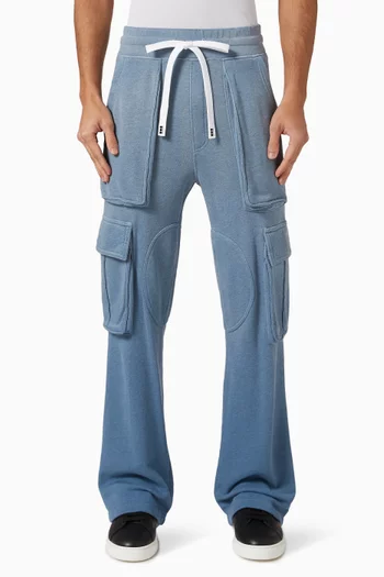 Logo Cargo Sweatpants in Cotton-fleece