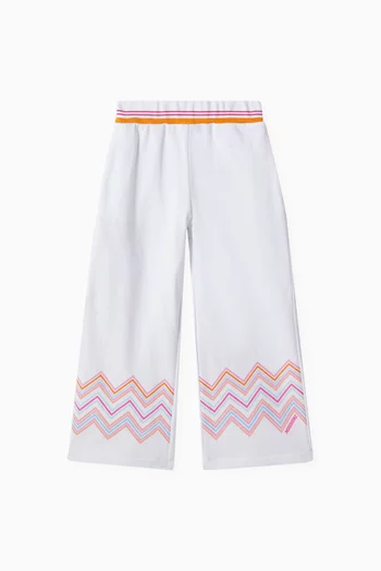 Zigzag Pattern Sweatpants