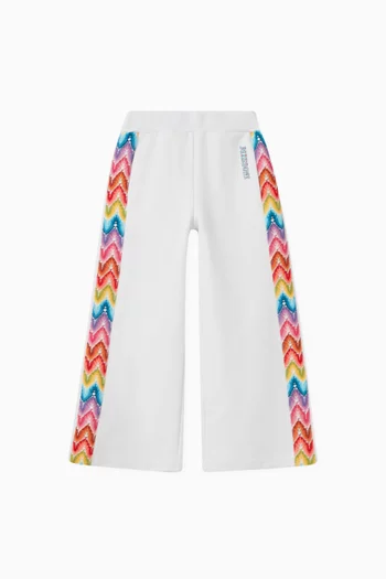 Chevron-print Sweatpants