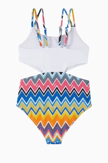 Chevron One-piece Swimsuit
