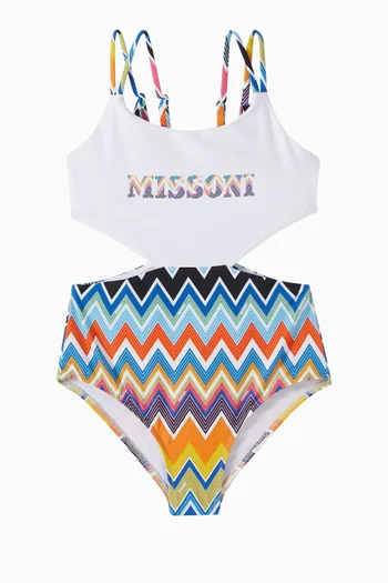 Chevron One-piece Swimsuit