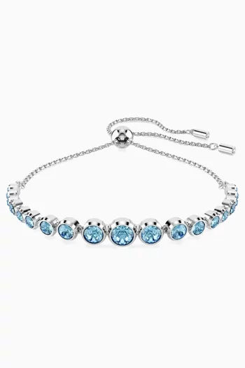 Imber Crystal Bracelet in Rhodium-plated Metal