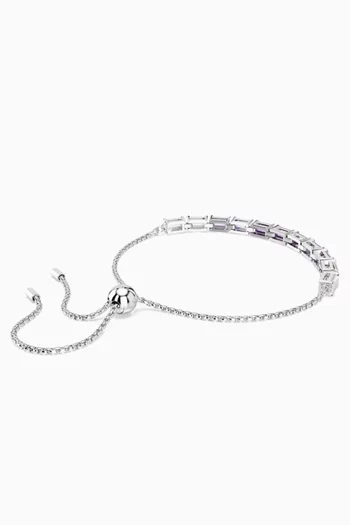 Matrix Bracelet in Rhodium-plated Metal