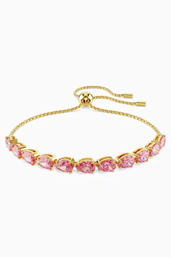 Matrix Pear Bracelet in Gold-plated Metal