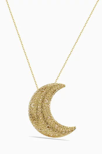 Sublima Moon Pendant Necklace in Gold-tone Metal