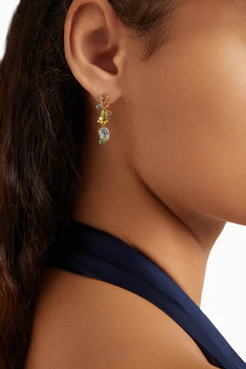 Gema Drop Earrings in Gold-tone Metal